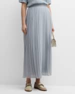 Image 2 of 6: Eleventy Pleated Straight Maxi Skirt