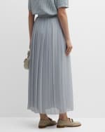 Image 4 of 6: Eleventy Pleated Straight Maxi Skirt