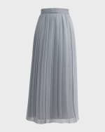 Image 1 of 6: Eleventy Pleated Straight Maxi Skirt