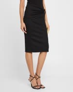 Image 3 of 6: Christopher Esber Orbit Gathered Cutout Rib Skirt