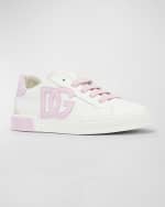 Image 4 of 5: Dolce&Gabbana Kid's Portofino Low-Top Sneakers, Kids