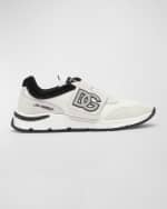 Image 1 of 8: Dolce&Gabbana Kid's DG Velcro Running Sneakers, Toddlers/Kids