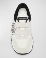 Image 6 of 8: Dolce&Gabbana Kid's DG Velcro Running Sneakers, Toddlers/Kids