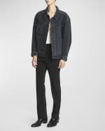 Image 2 of 6: Saint Laurent Men's Egg-Shaped Denim Jacket