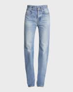 Image 1 of 6: Saint Laurent Long Straight-Leg Denim Jeans