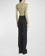 Image 4 of 6: Saint Laurent Tailored Straight-Leg Trousers