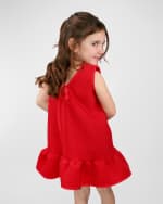 Image 7 of 7: Helena Girl's Striped Neoprene Dress, Size 2-6