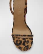 Image 4 of 6: Jacquemus Les Doubles Ankle-Strap Bicolor Sandals