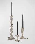 Image 4 of 4: POLSPOTTEN Silver Drip Candle Holder - 6"