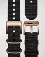 Image 2 of 6: Shinola Men's Bronze Automatic GMT Watch with Leather and Nylon Straps