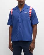 Image 2 of 6: Rhude Men's American Spirit Poplin Button-Down Shirt