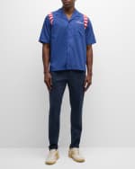 Image 5 of 6: Rhude Men's American Spirit Poplin Button-Down Shirt