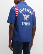 Image 3 of 6: Rhude Men's American Spirit Poplin Button-Down Shirt