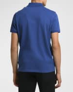 Image 5 of 6: Moncler Men's Textured Logo Polo Shirt