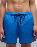 Image 2 of 5: Moncler Men's Retro Logo Swim Shorts
