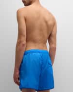 Image 3 of 5: Moncler Men's Retro Logo Swim Shorts