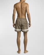 Image 3 of 5: Moncler Men's M-Print Swim Shorts