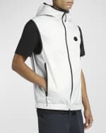 Image 3 of 6: Moncler Men's Vallese Bicolor Hooded Vest