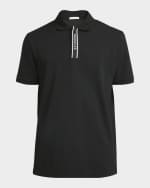 Image 1 of 6: Moncler Men's Logo Placket Polo Shirt