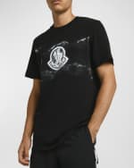 Image 3 of 6: Moncler Men's Mountain Logo-Print T-Shirt
