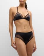 Image 4 of 5: Dolce&Gabbana Satin & Mesh Briefs