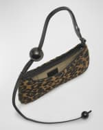 Image 5 of 6: Jacquemus Le Bisou Perle Leopard Shoulder Bag