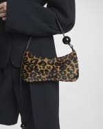 Image 3 of 6: Jacquemus Le Bisou Perle Leopard Shoulder Bag