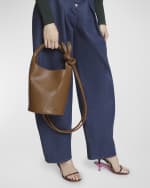 Image 3 of 6: Jacquemus Le Petit Tourni Leather Bucket Bag