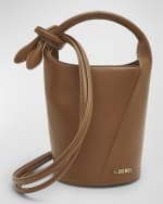 Image 1 of 6: Jacquemus Le Petit Tourni Leather Bucket Bag