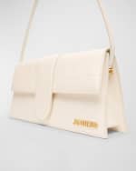 Image 3 of 4: Jacquemus Le Bambino Long Croc-Embossed Shoulder Bag
