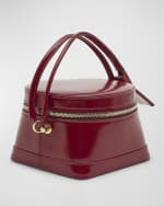 Image 4 of 6: Jacquemus Le Vanito Patent Top-Handle Bag