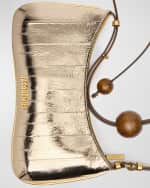 Image 4 of 4: Jacquemus Le Bisou Perle Striped Shoulder Bag