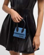 Image 2 of 6: Jacquemus Le Chiquito Denim Top-Handle Bag