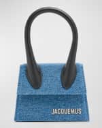 Image 1 of 6: Jacquemus Le Chiquito Denim Top-Handle Bag