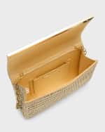 Image 5 of 6: Whiting & Davis Marilyn Embellished Flap Clutch Bag