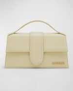 Image 1 of 6: Jacquemus Le Grand Bambino Leather Top-Handle Bag