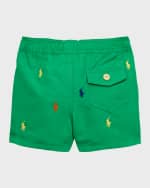 Image 2 of 3: Ralph Lauren Childrenswear Boy's Traveler Swim Trunks, Size 3M-24M