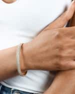 Image 2 of 2: LANA Curved Mega Flawless Hinge Diamond Bangle, Size 6