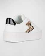 Image 3 of 4: Geox Kid's Mikiroshi Respira™ Metallic Sneakers, Toddler/Kids