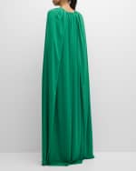 Image 3 of 6: BERNADETTE Minnie Cape Maxi Dress