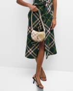 Image 2 of 5: Burberry Rocking Horse Check Saddle Crossbody Bag