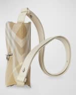 Image 5 of 5: Burberry Rocking Horse Check Saddle Crossbody Bag