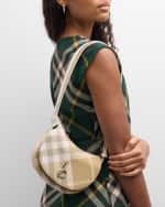 Image 3 of 5: Burberry Rocking Horse Check Saddle Crossbody Bag