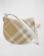 Image 4 of 5: Burberry Rocking Horse Check Saddle Crossbody Bag