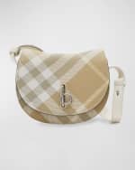 Image 1 of 5: Burberry Rocking Horse Check Saddle Crossbody Bag