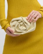 Image 3 of 6: Burberry Rose Leather Clutch Bag with Chain Strap