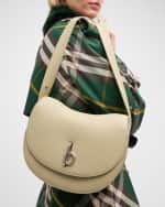 Image 3 of 5: Burberry Rocking Horse Leather Saddle Crossbody Bag