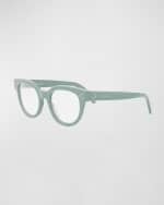 Image 1 of 5: Celine Bold 3 Dots Acetate Round Glasses