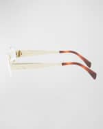 Image 3 of 5: Celine Triomphe Metal Oval Glasses