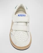 Image 5 of 5: Golden Goose Girl's Ball Star Nappa Leather Sneakers, Baby/Toddler